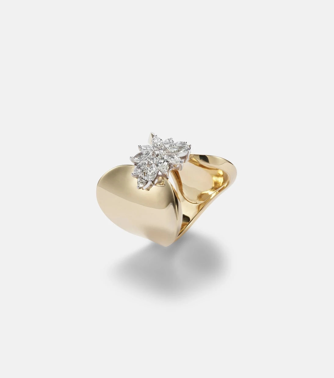 Yeprem - Golden Strada 18kt gold ring with diamonds