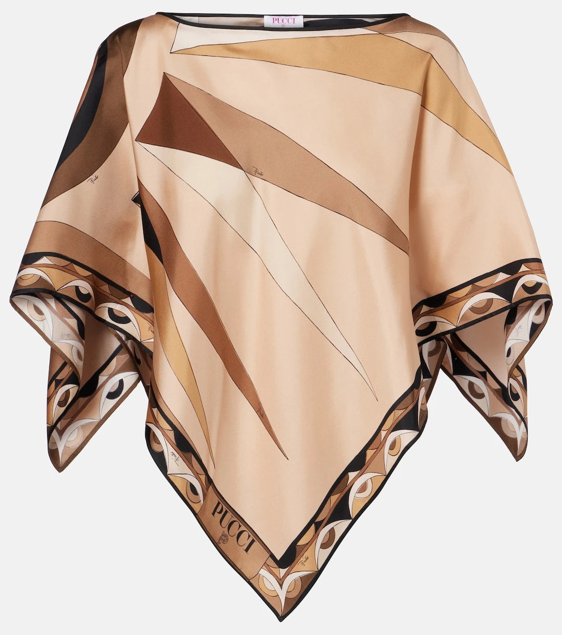 Pucci - Hawaii silk satin cape