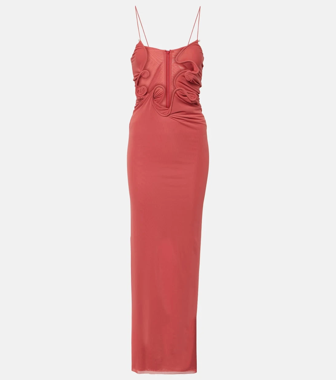 Christopher Esber - Molded Venus cutout mesh maxi dress