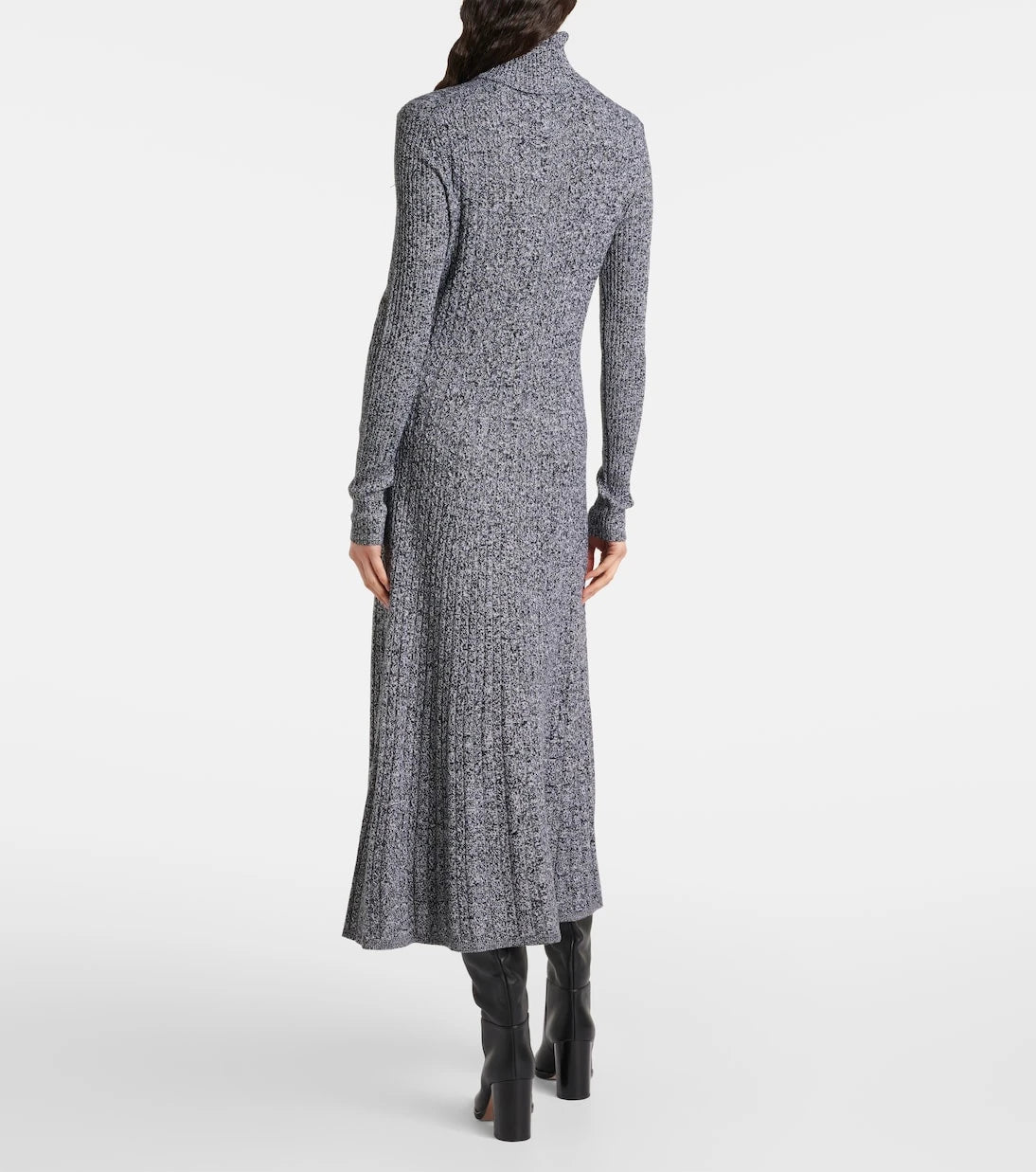 Joseph - Ribbed-knit turtleneck wool and silk dress