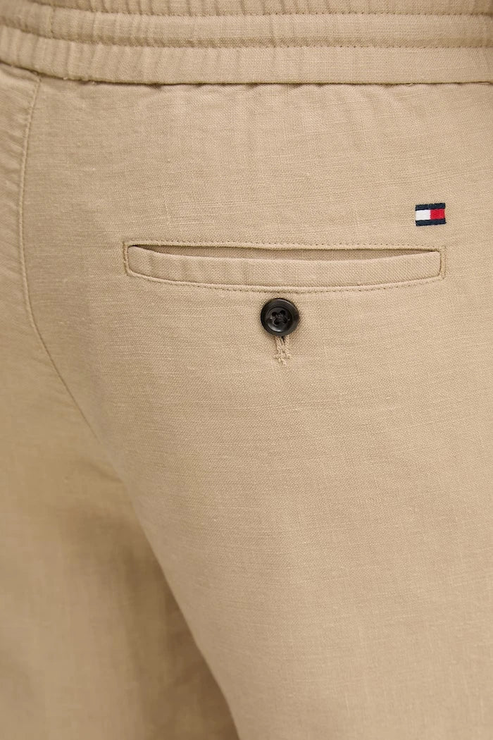 Tommy Hilfiger erkek keten karışımlı pantolon