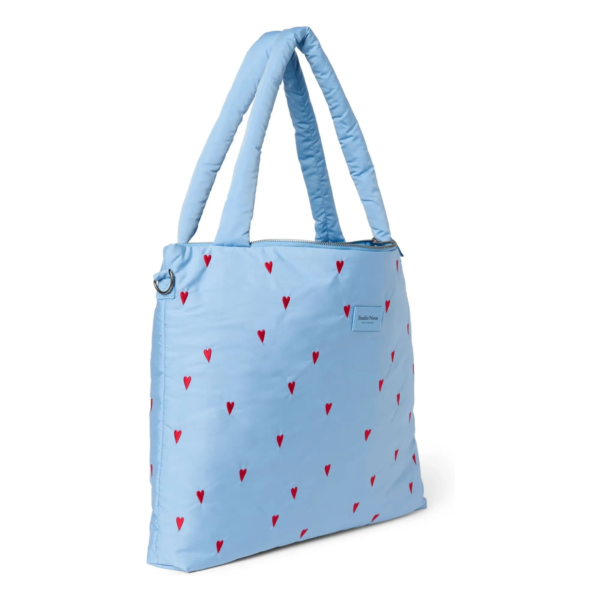 Studio Noos - Puffy Hearts diaper bag | Light blue
