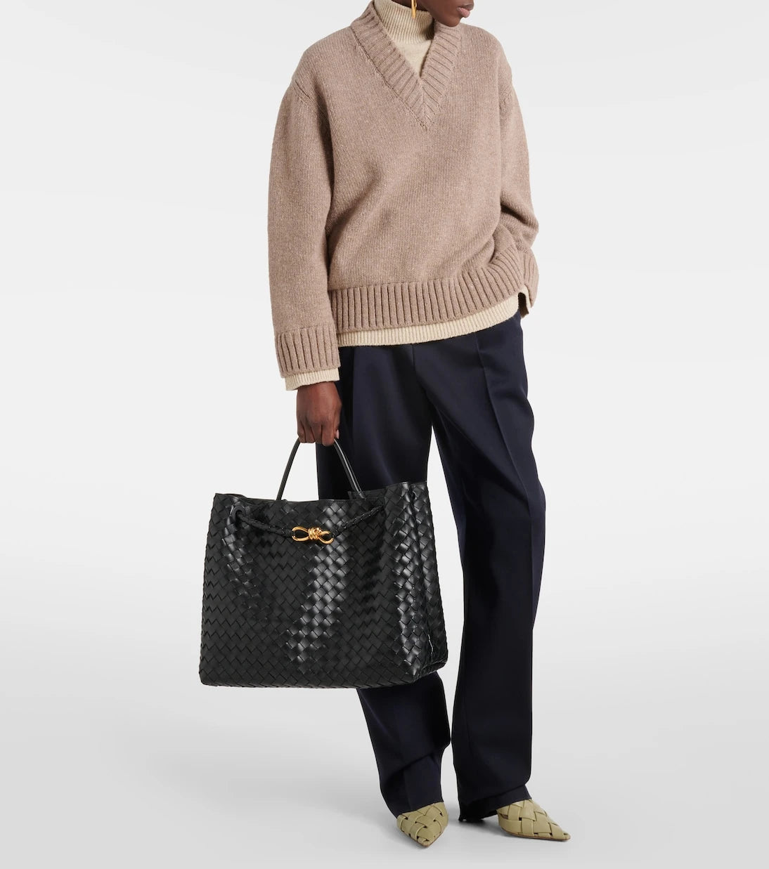 Bottega Veneta - Andiamo Large leather tote bag
