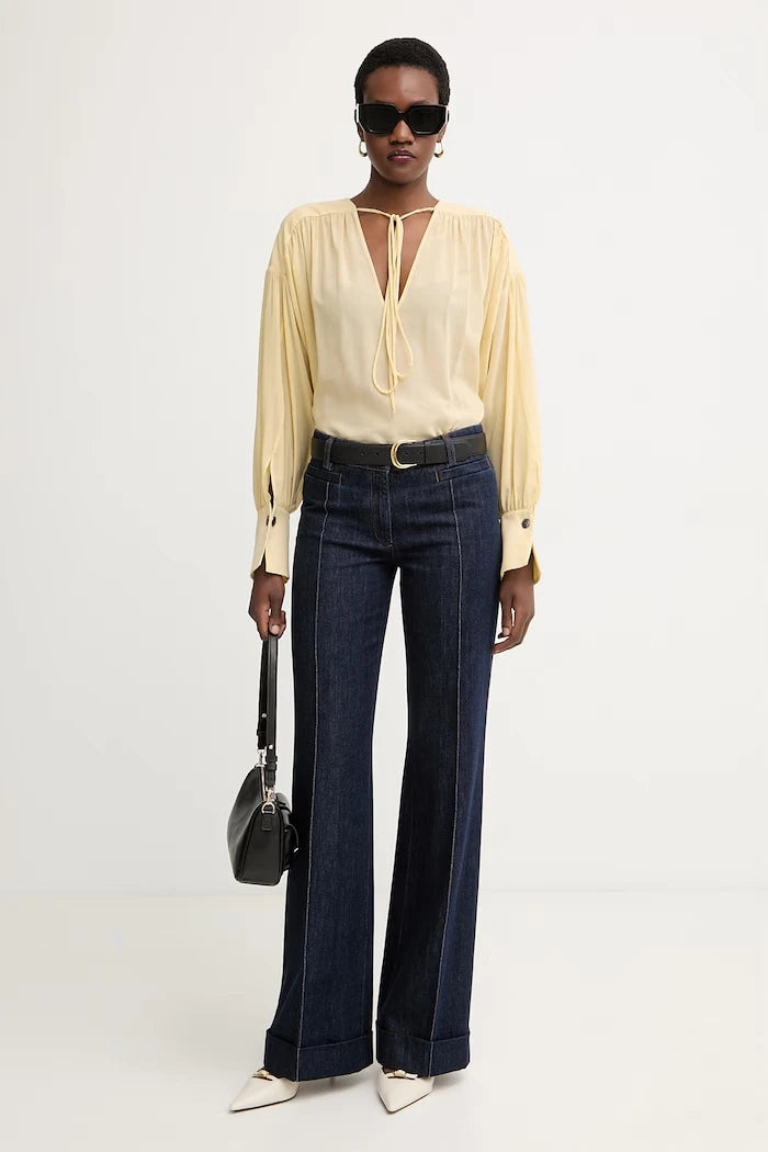 Pinko viskozlu kadın bluzu
