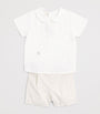 Cotton-Linen Blouse and Shorts Set (1-24 Months)