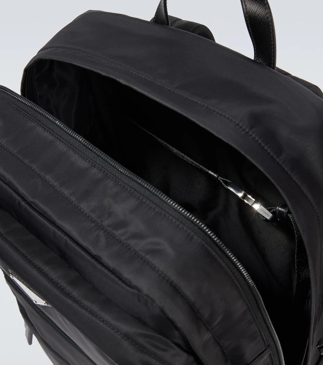 Prada - Re-Nylon leather-trimmed backpack
