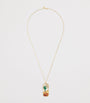 Yellow Gold, Diamond and Mother-of-Pearl Cosmic Love The Cactus Necklace