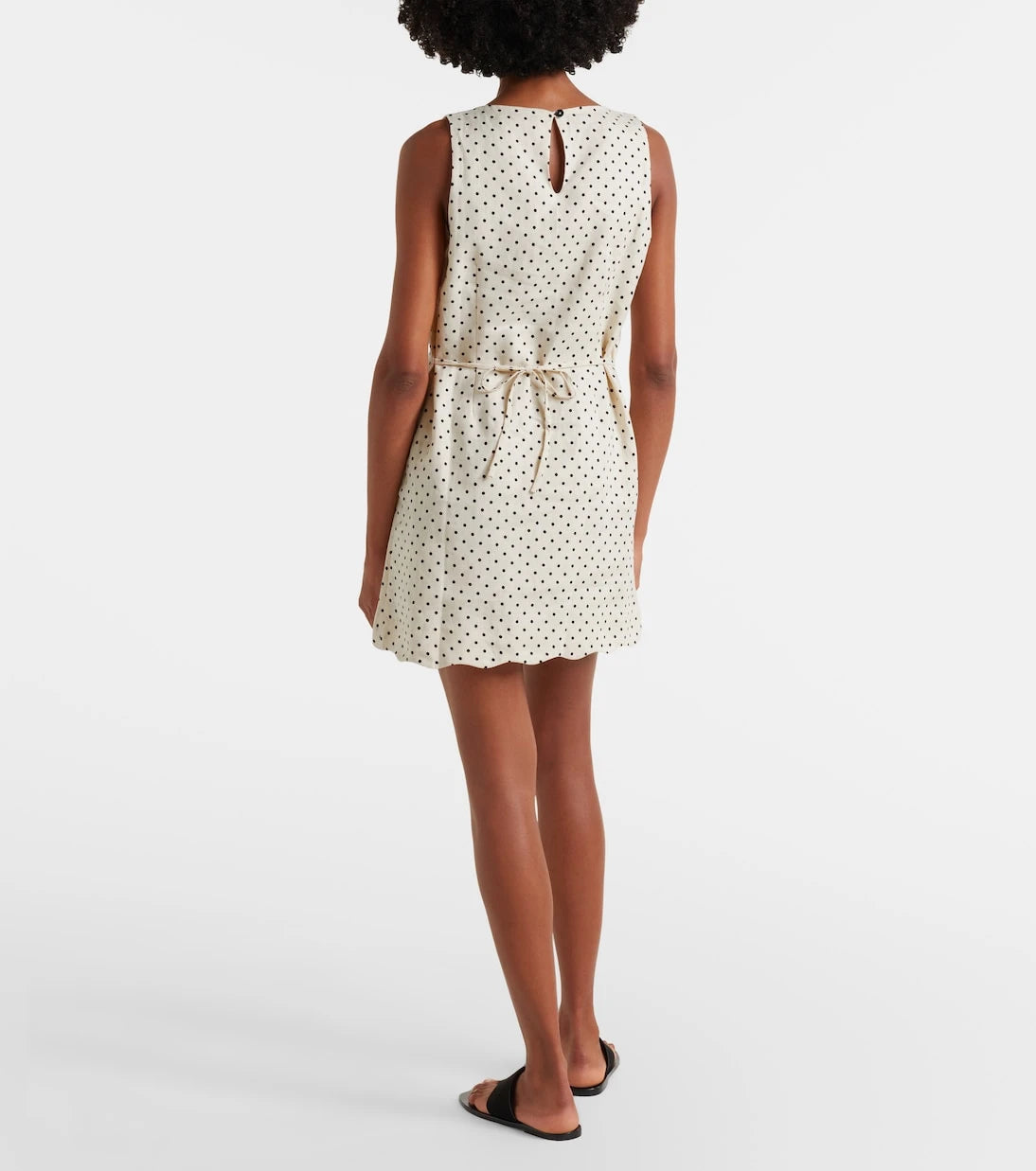 Faithfull - Iria polka-dot linen minidress