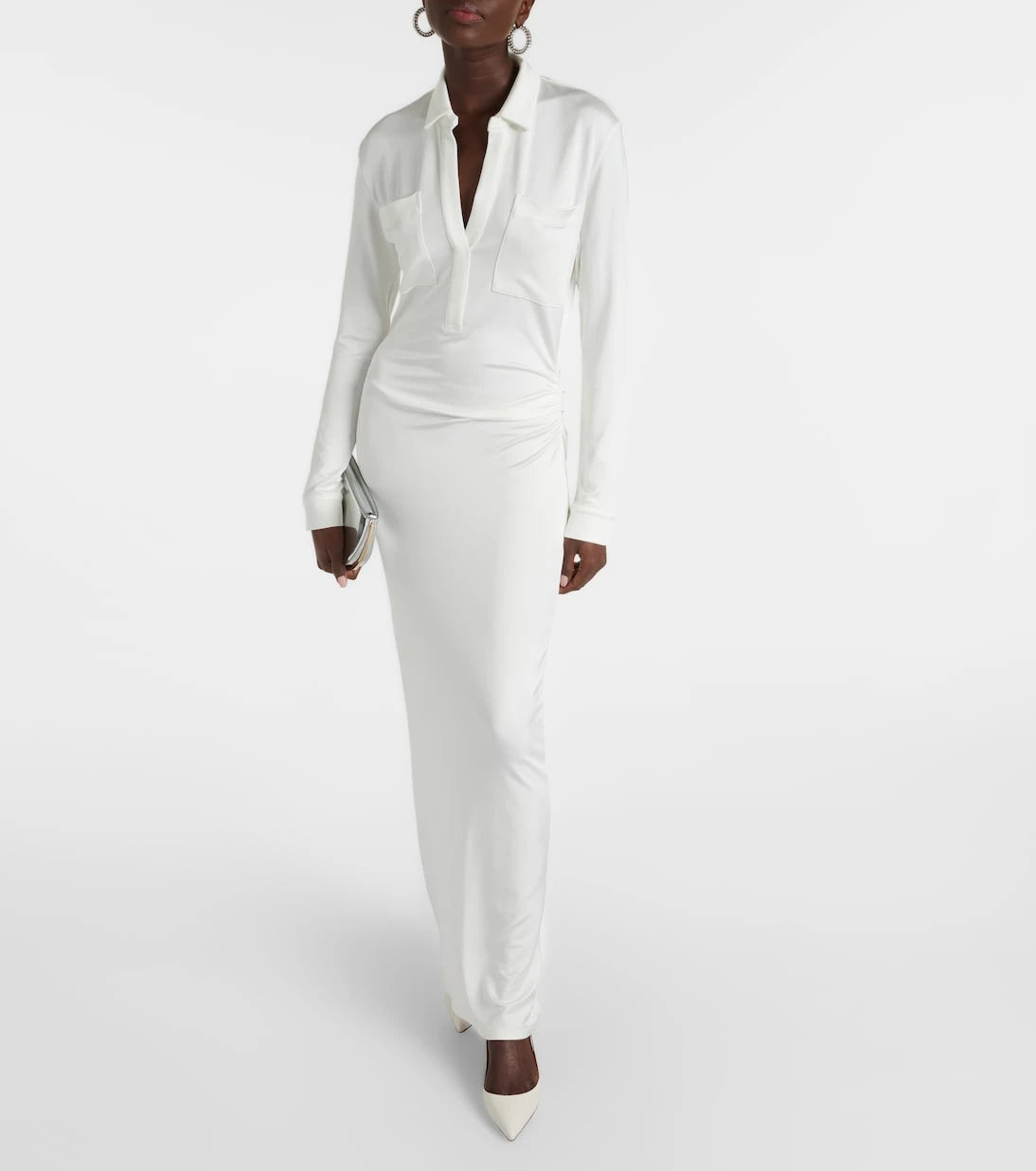 Tove - Iana gathered jersey maxi dress
