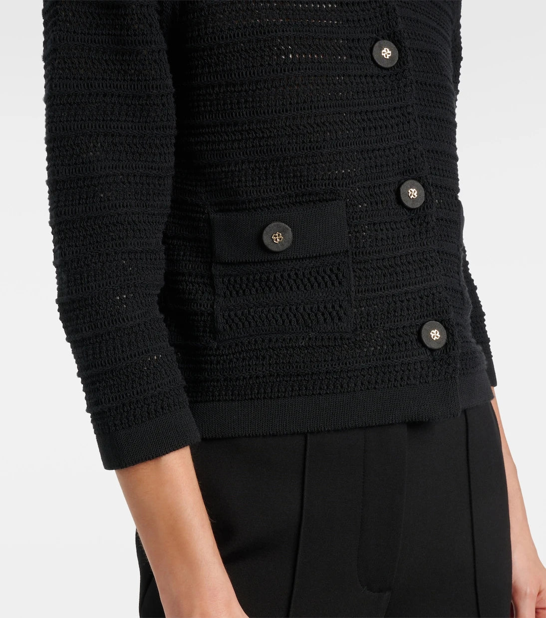 Dorothee Schumacher - Precise Pointelle cotton-blend cardigan