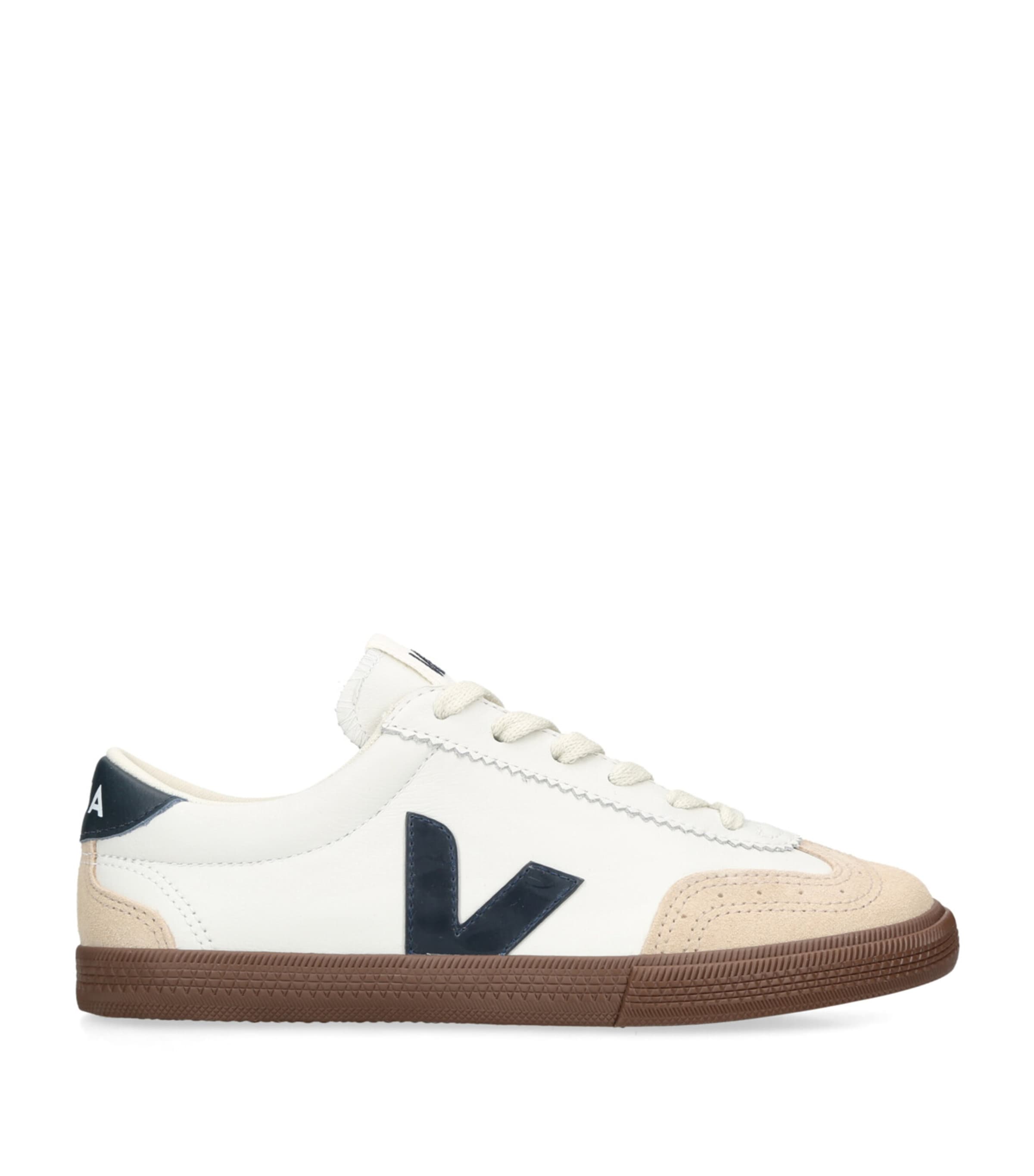 Veja White Leather Volley Sneakers