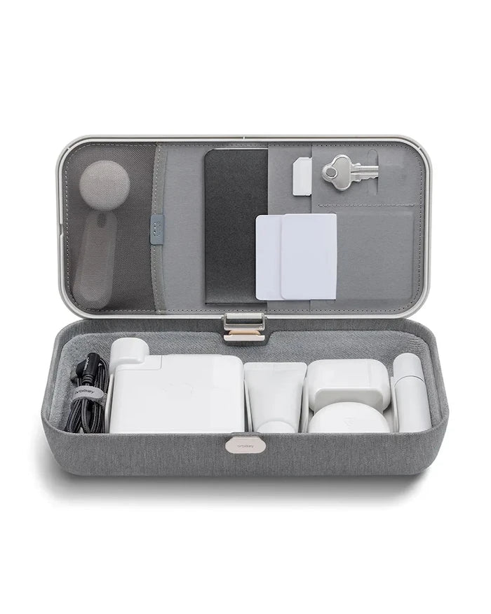 Kablosuz şarj fonksiyonlu taşınabilir ofis düzenleyici Orbitkey Nest v2 24 x 12 x 5 cm