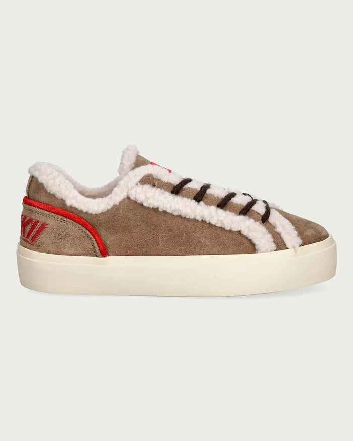 Inuikii Lila Shearling Lace Up Kadın Süet Sneaker