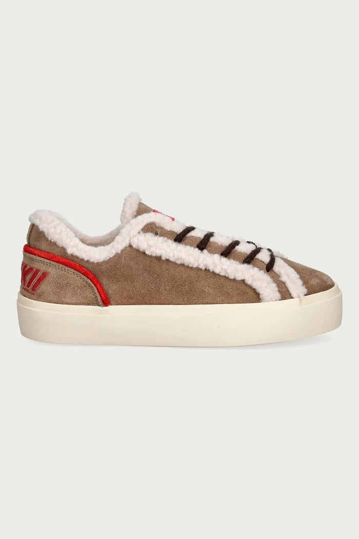 Inuikii Lila Shearling Lace Up Kadın Süet Sneaker