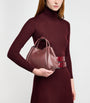 Max Mara Red Extra-Small Leather Marine Top-Handle Bag