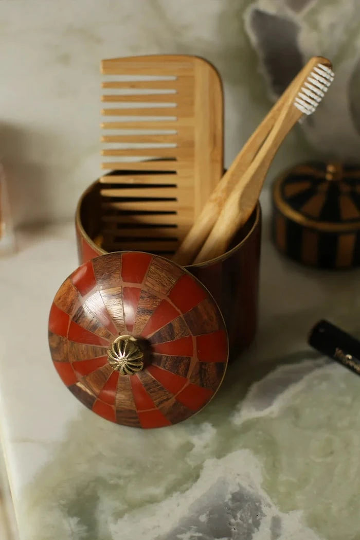 Кутия с капак Doing Goods Piper Striped Circus Box
