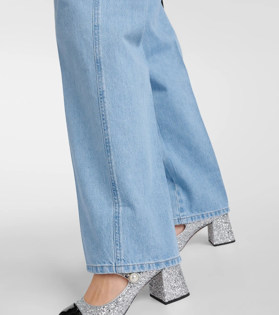 Miu Miu - Low-rise wide-leg jeans