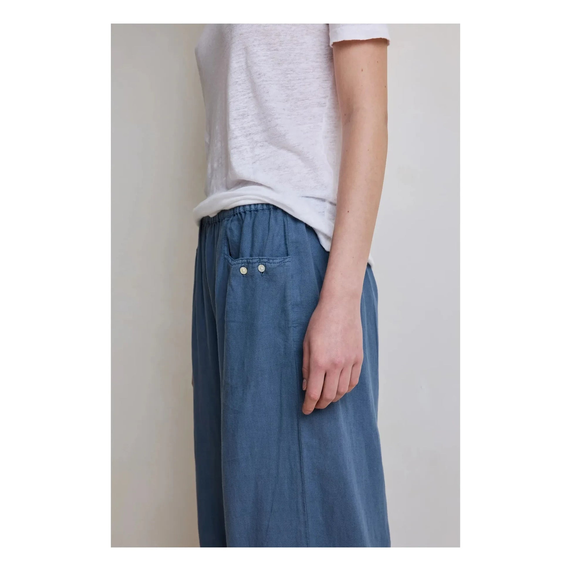 Hod - Bastian Linen Pants | Indigo