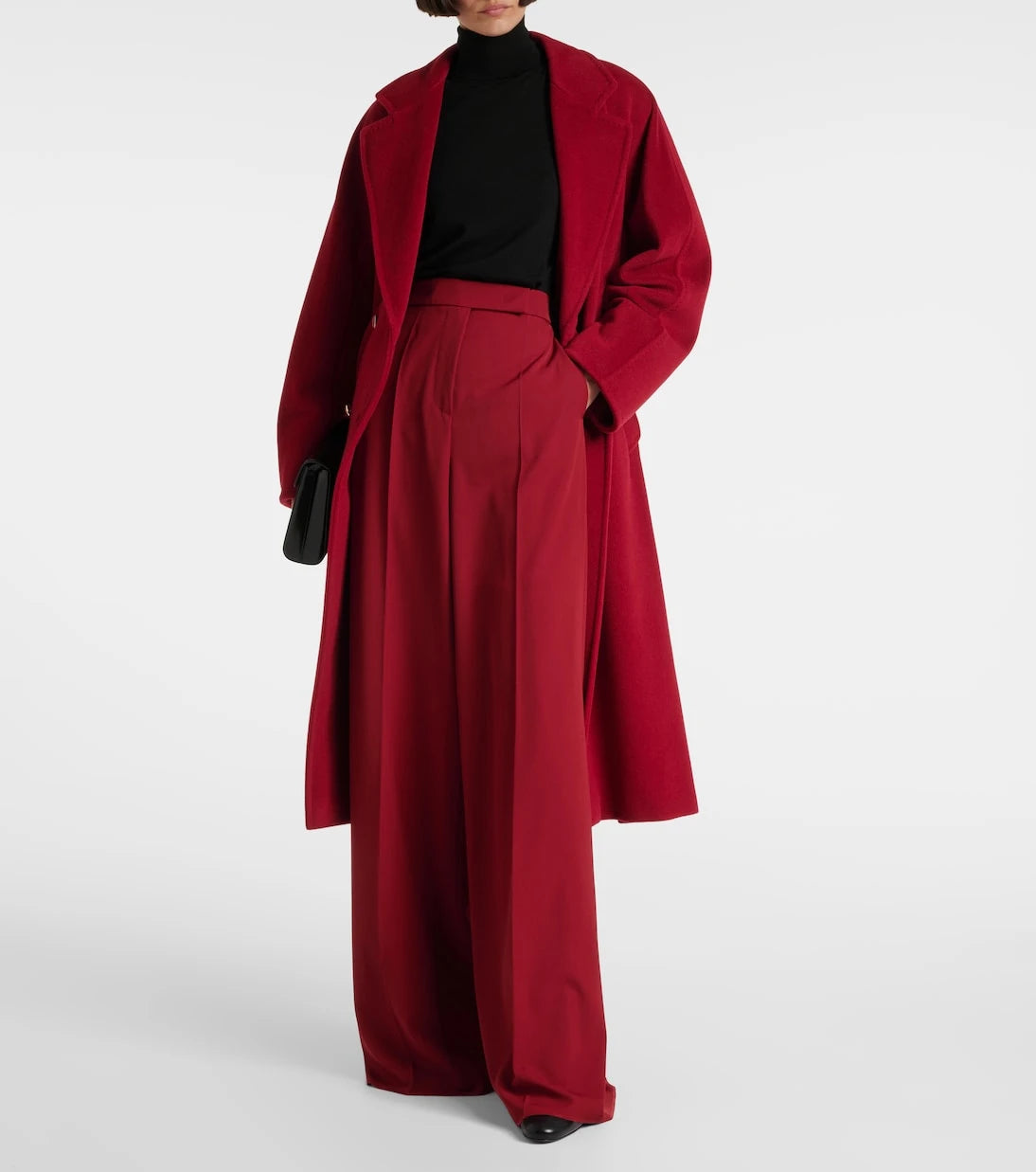 Max Mara - Ninfa virgin wool gabardine palazzo pants