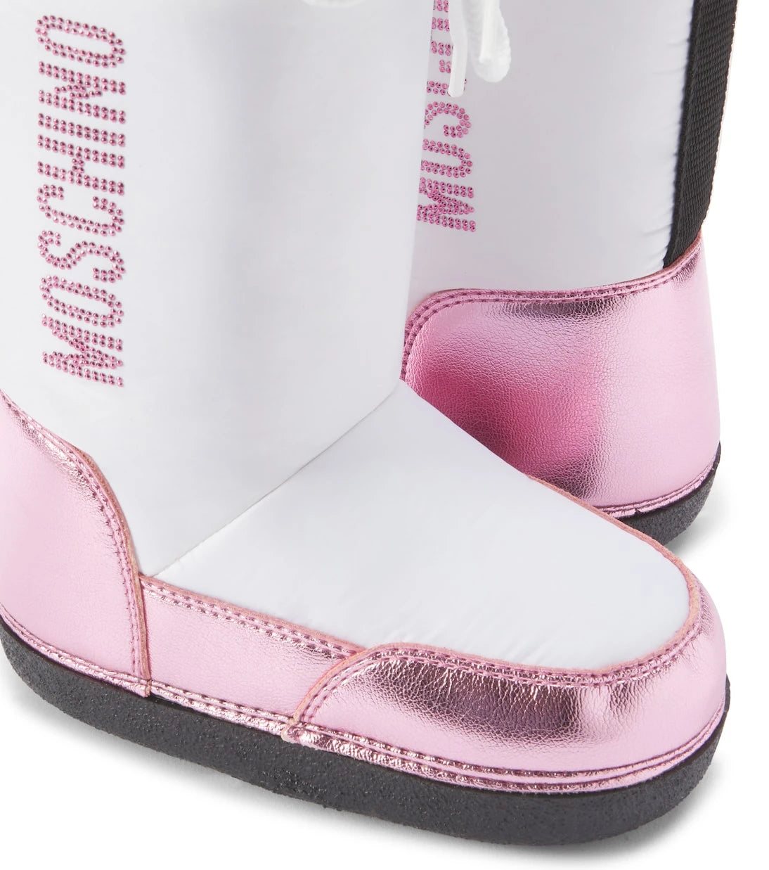 Moschino Kids - Logo faux leather snow boots
