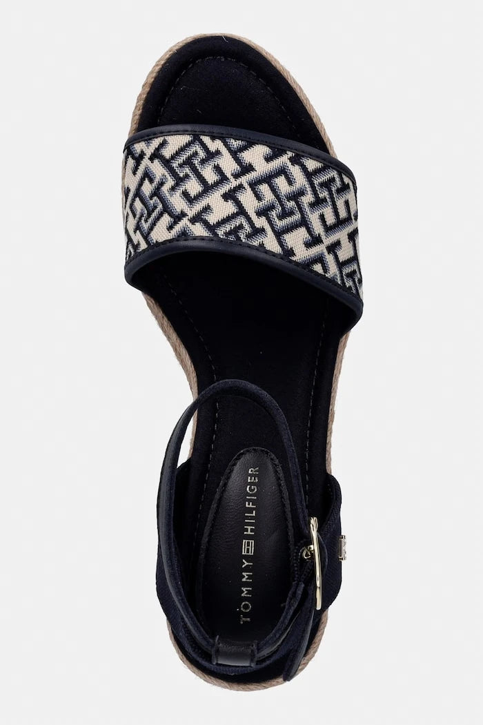 Tommy Hilfiger TH MID ESPAD WEDGE JACQUARD Platform Sandalet