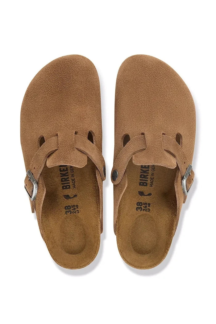 Birkenstock Kadın Süet Terlik Sabo Boston Suede Leather