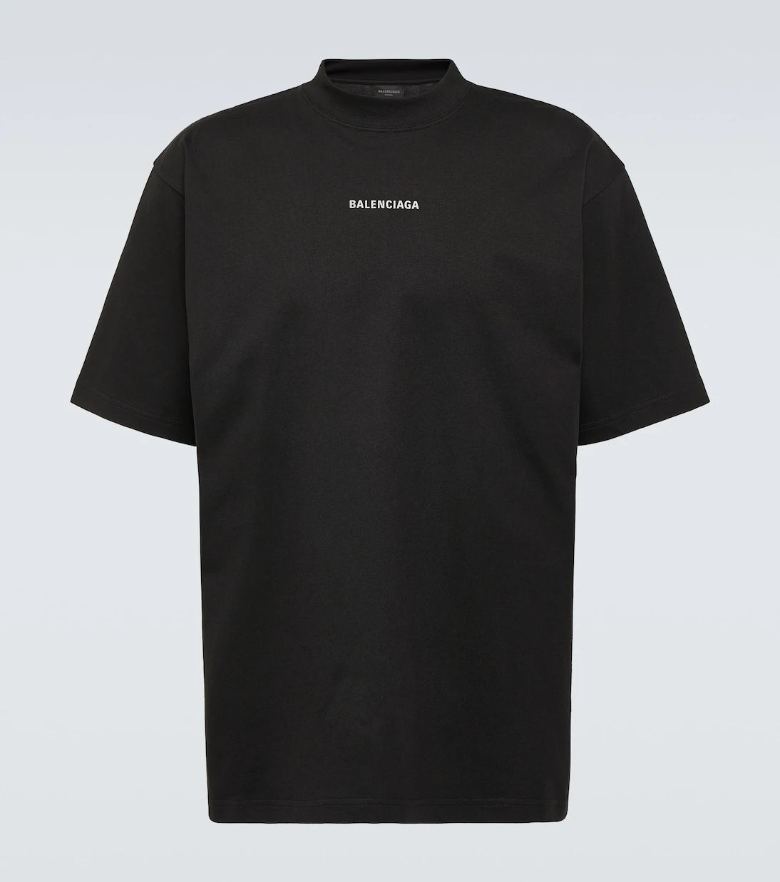 Balenciaga - تي شيرت قطني بشعار الماركة