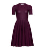 Alaïa Purple Virgin Wool Mini Dress