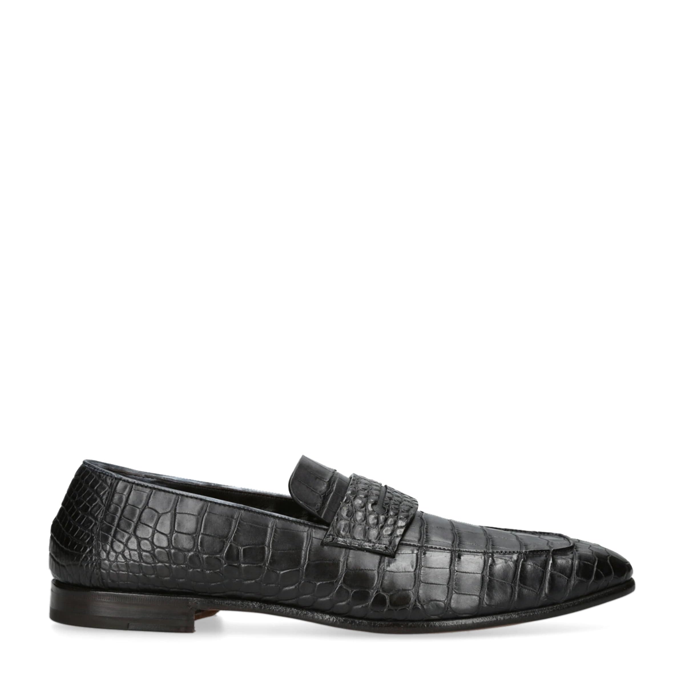 Crocodile Leather L'Asola Loafers