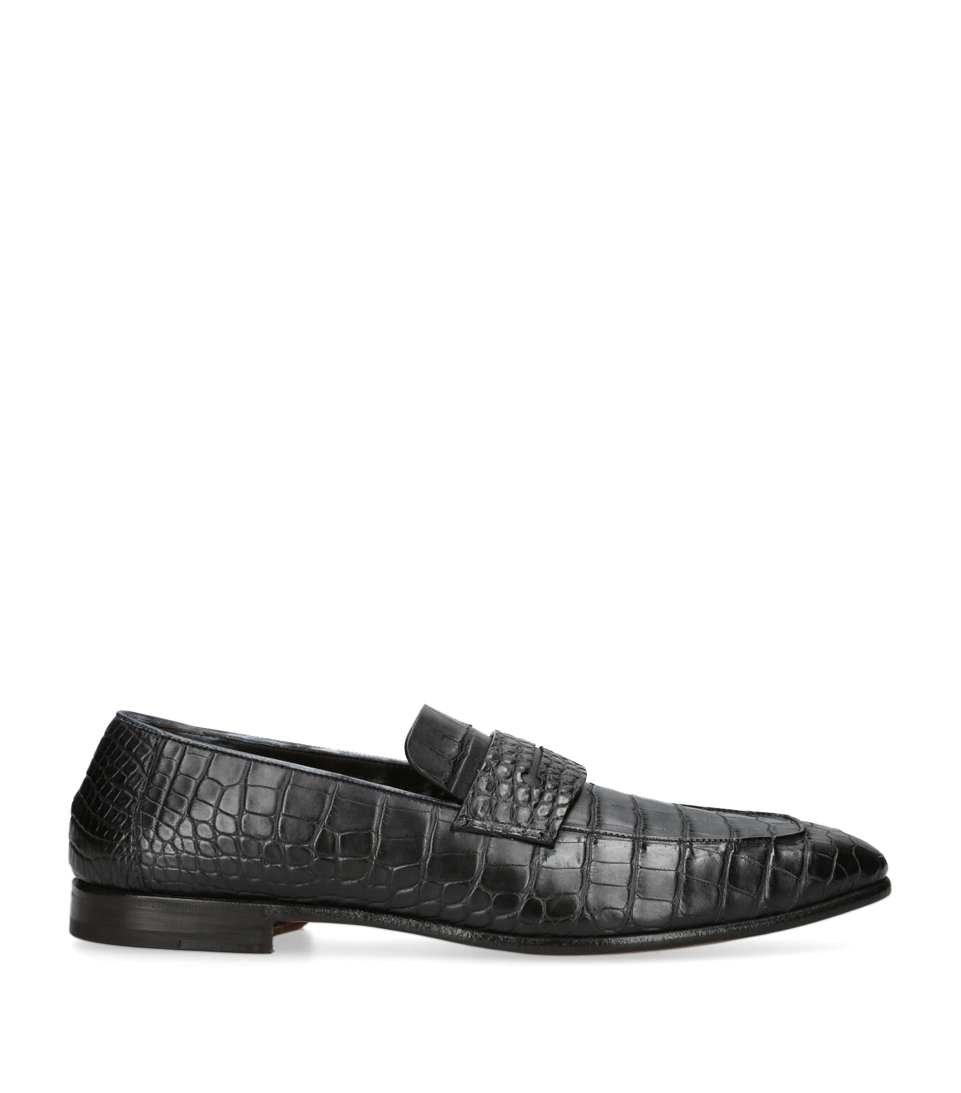 Crocodile Leather L'Asola Loafers