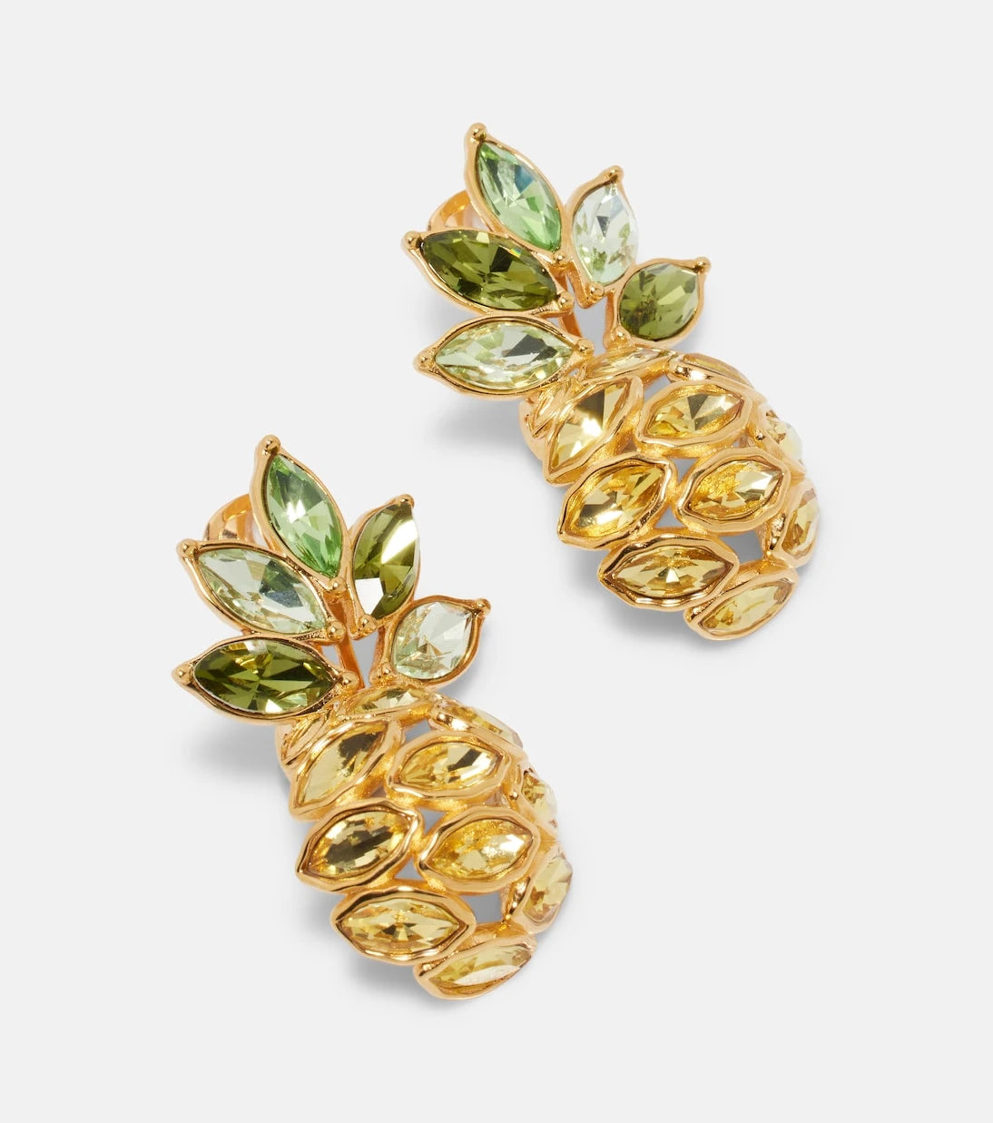 Oscar de la Renta - Pineapple embellished earrings
