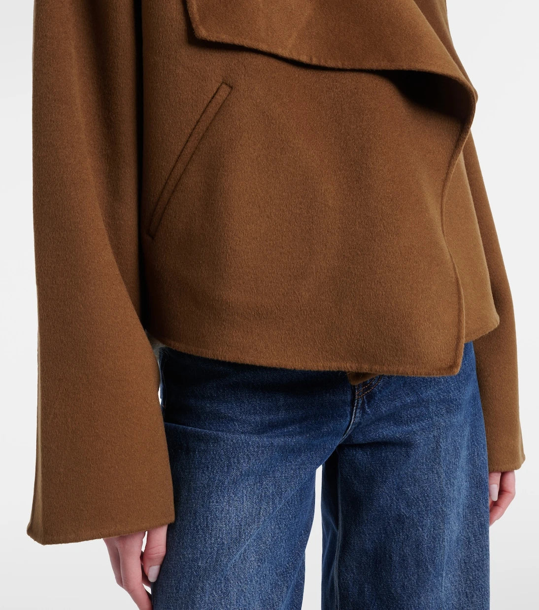 Toteme - Signature cropped wool doublé jacket