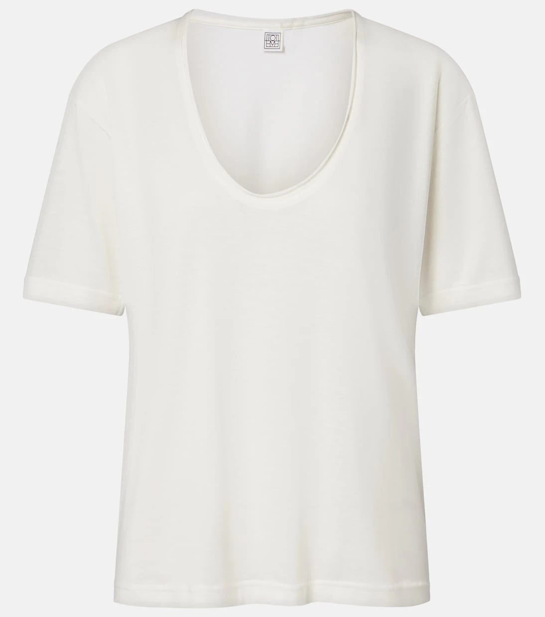 Toteme - Cotton and silk T-shirt
