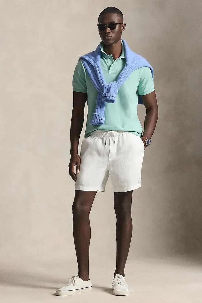 Памучна тениска с яка Polo Ralph Lauren
