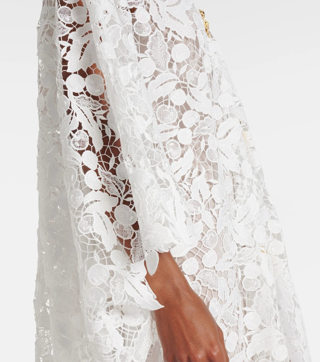 Oscar de la Renta - Lace guipure maxi dress