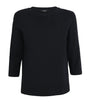 Weekend Max Mara Black Stretch-Cotton T-Shirt