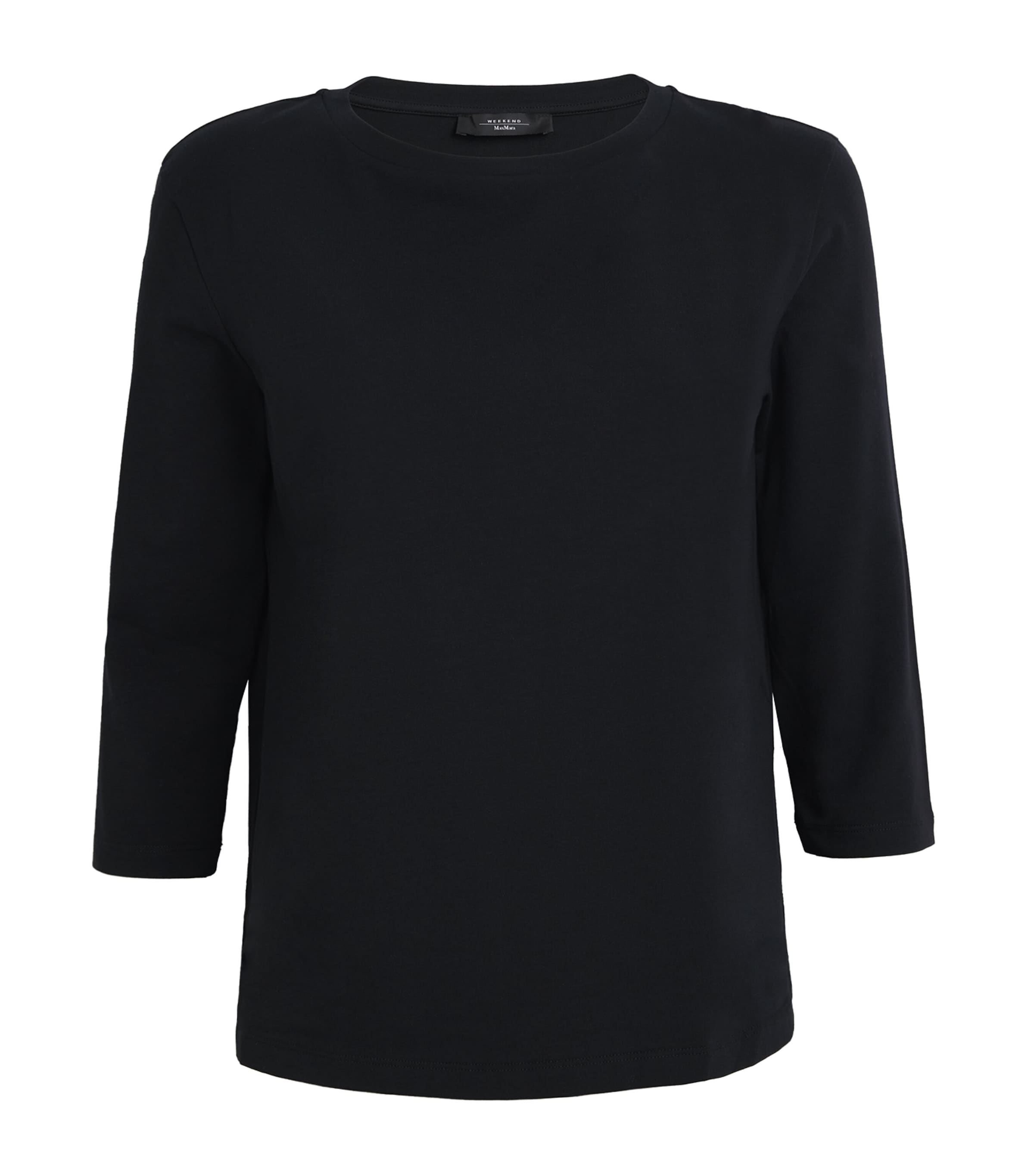 Weekend Max Mara Black Stretch-Cotton T-Shirt
