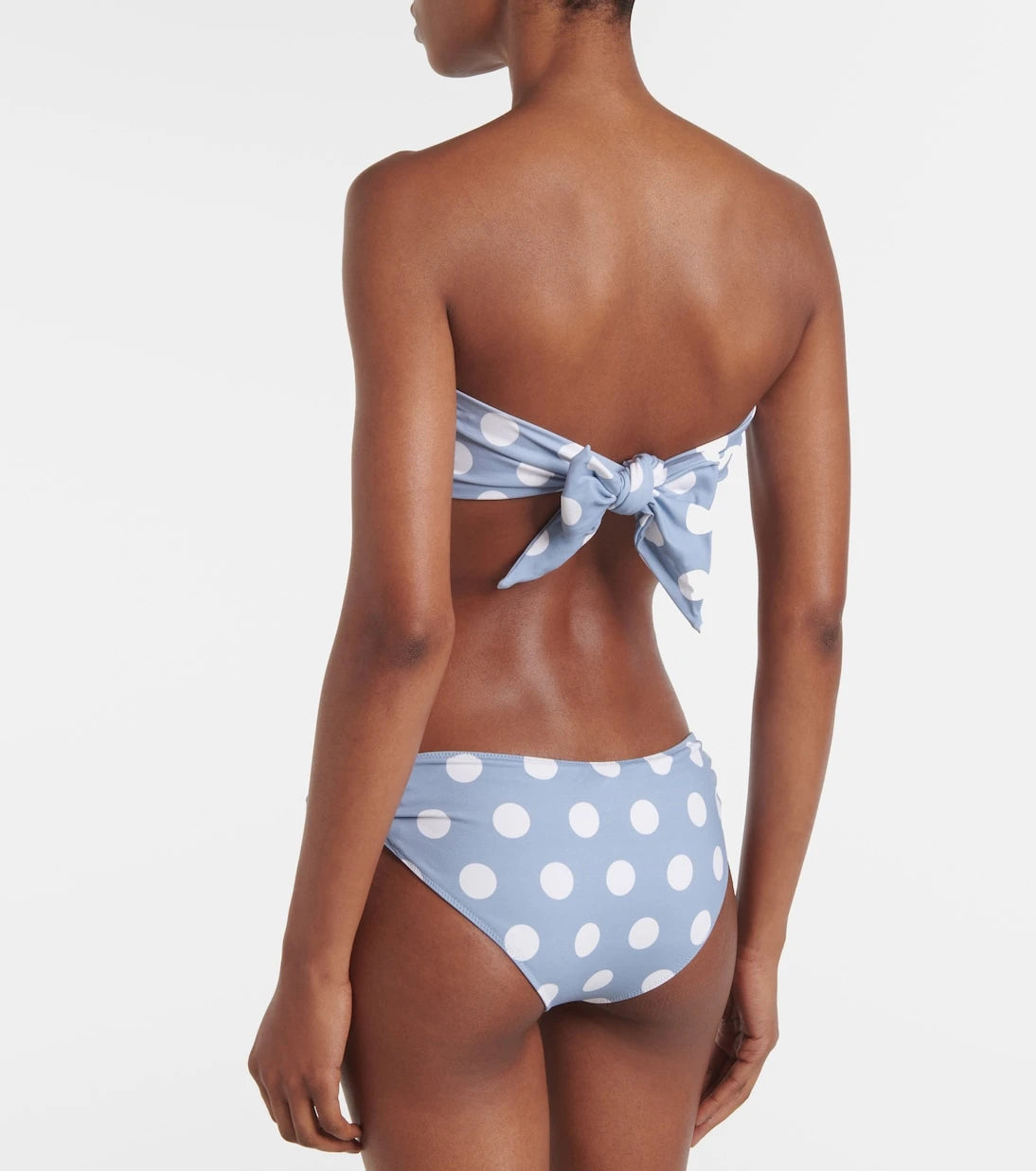 Marysia - Coronada polka-dot bandeau bikini top