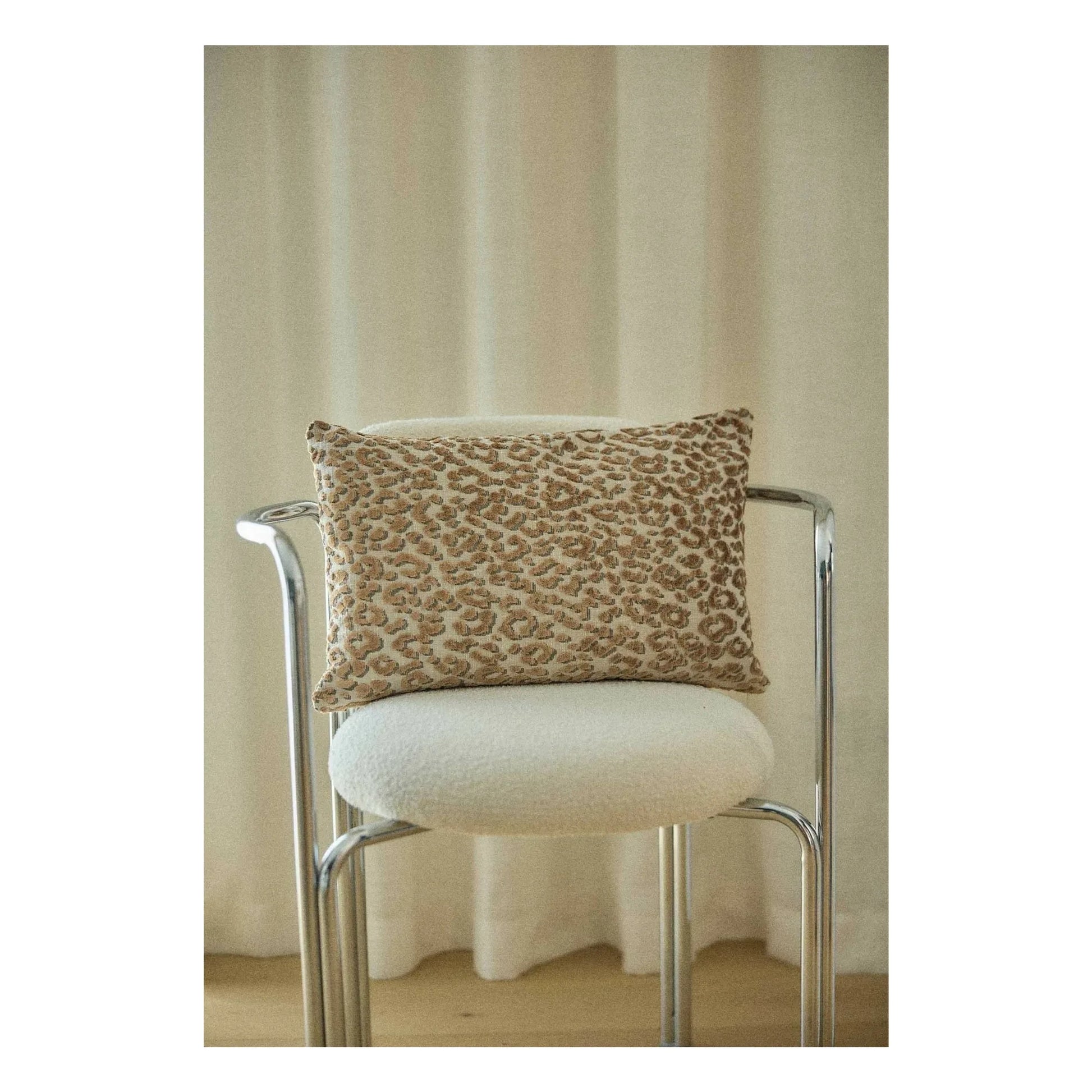 Gabrielle Paris - Jacquard cushion cover | Leopard