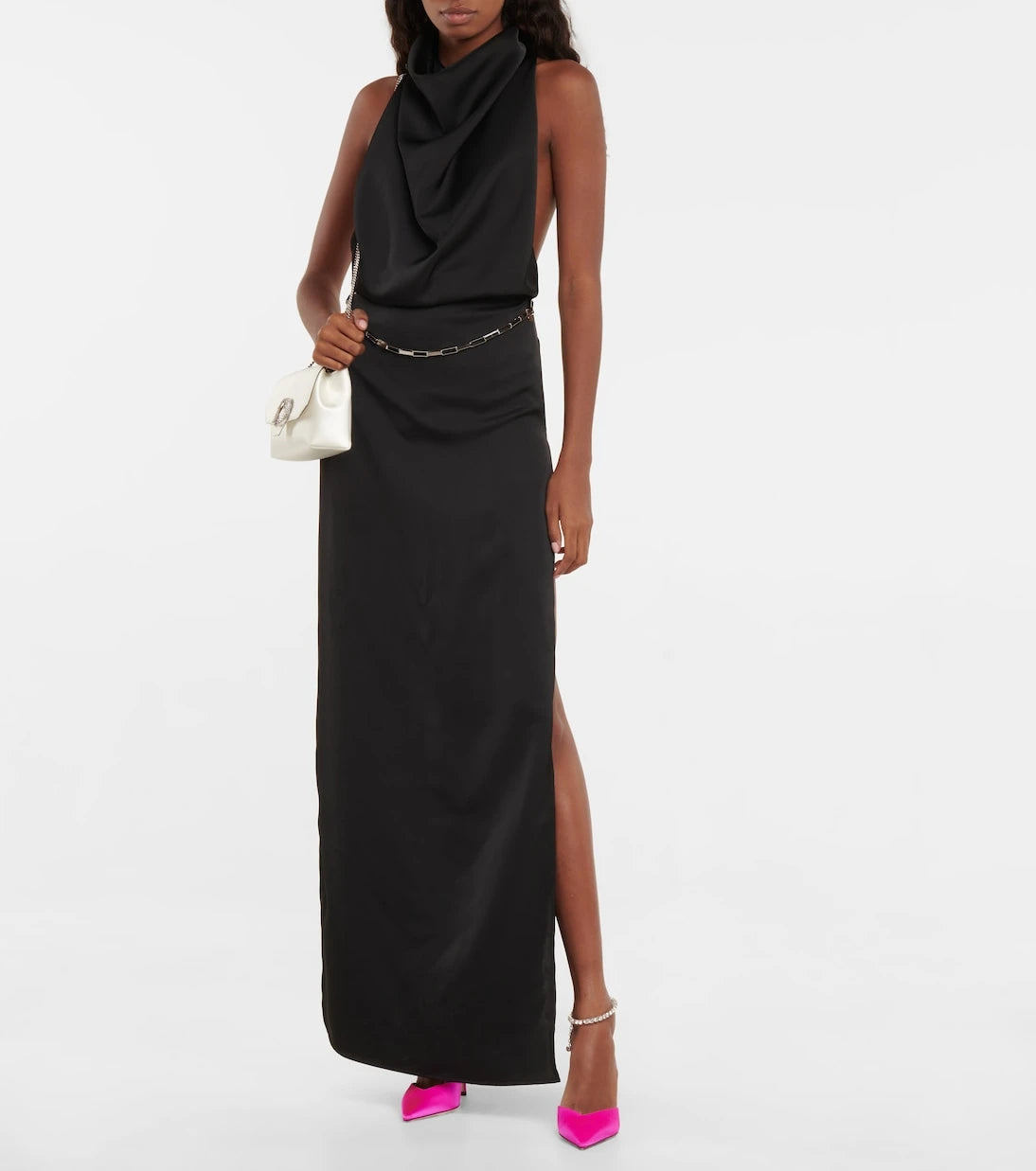 Jimmy Choo - Saeda 100 embellished satin pumps