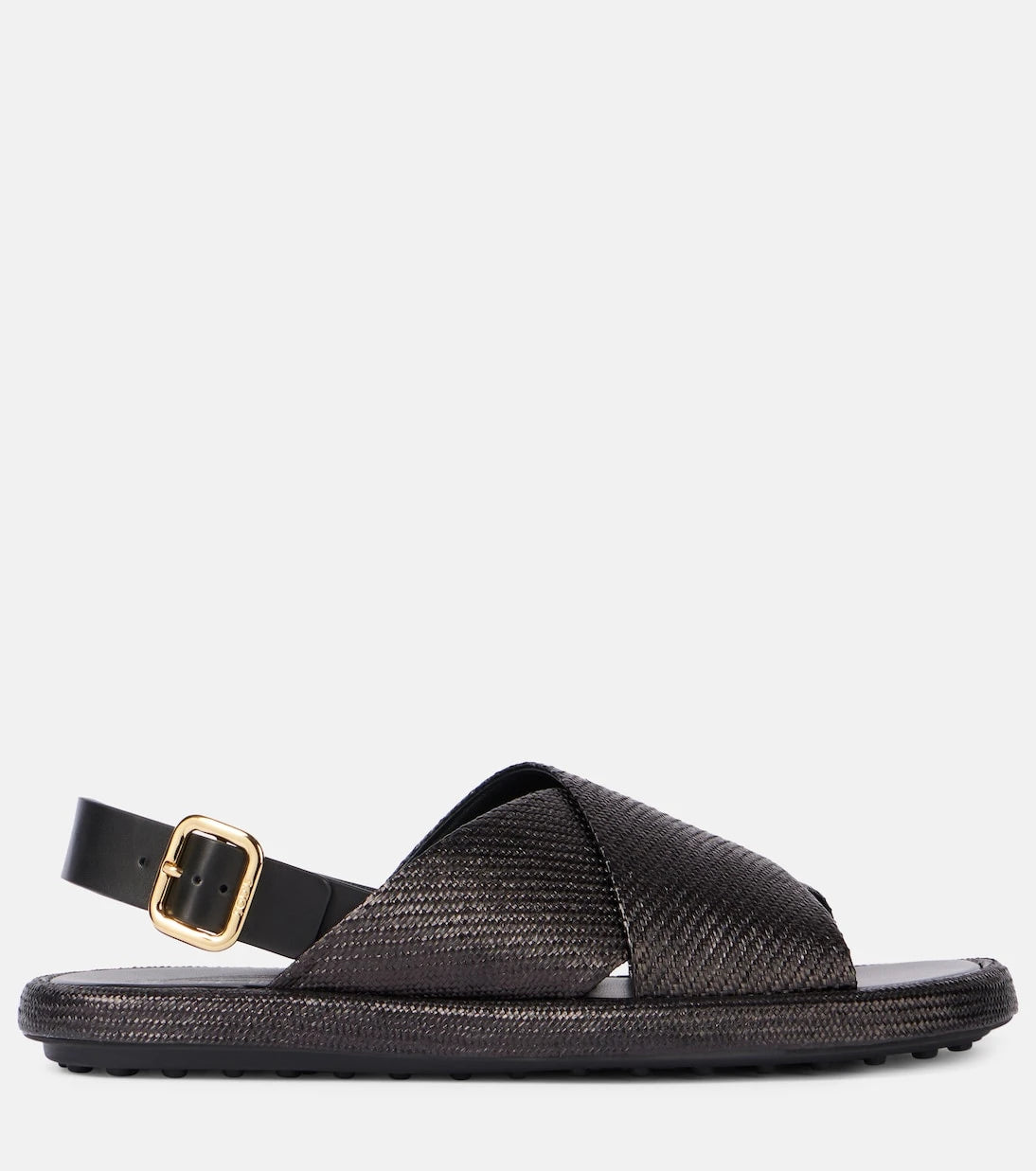Tod's - Woven leather-trimmed sandals