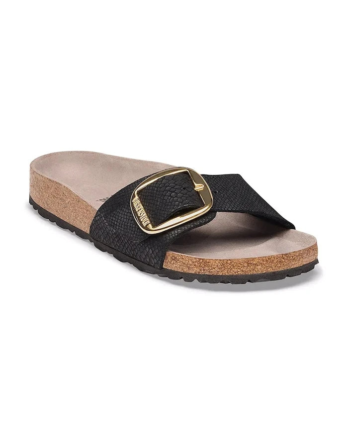 Birkenstock Kadın Madrid Big Buckle Synthetics Python Terlik