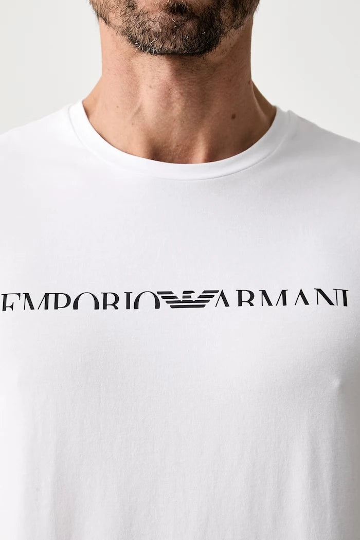 Emporio Armani Underwear pamuklu elastanlı erkek ev tişörtü