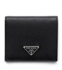 Grained Leather Triangle Wallet