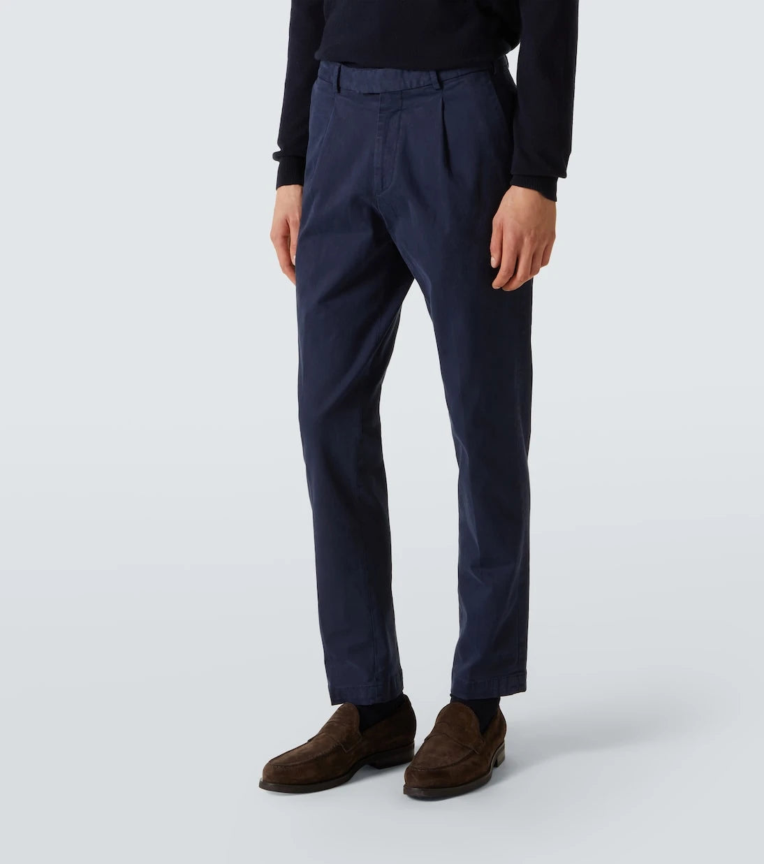 Thom Sweeney - بنطال قطني بقصة مستقيمة