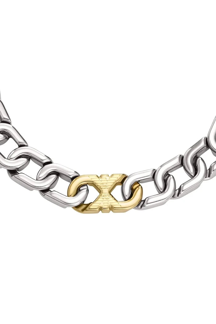 Emporio Armani erkek paslanmaz çelik Eagle Logo bileklik