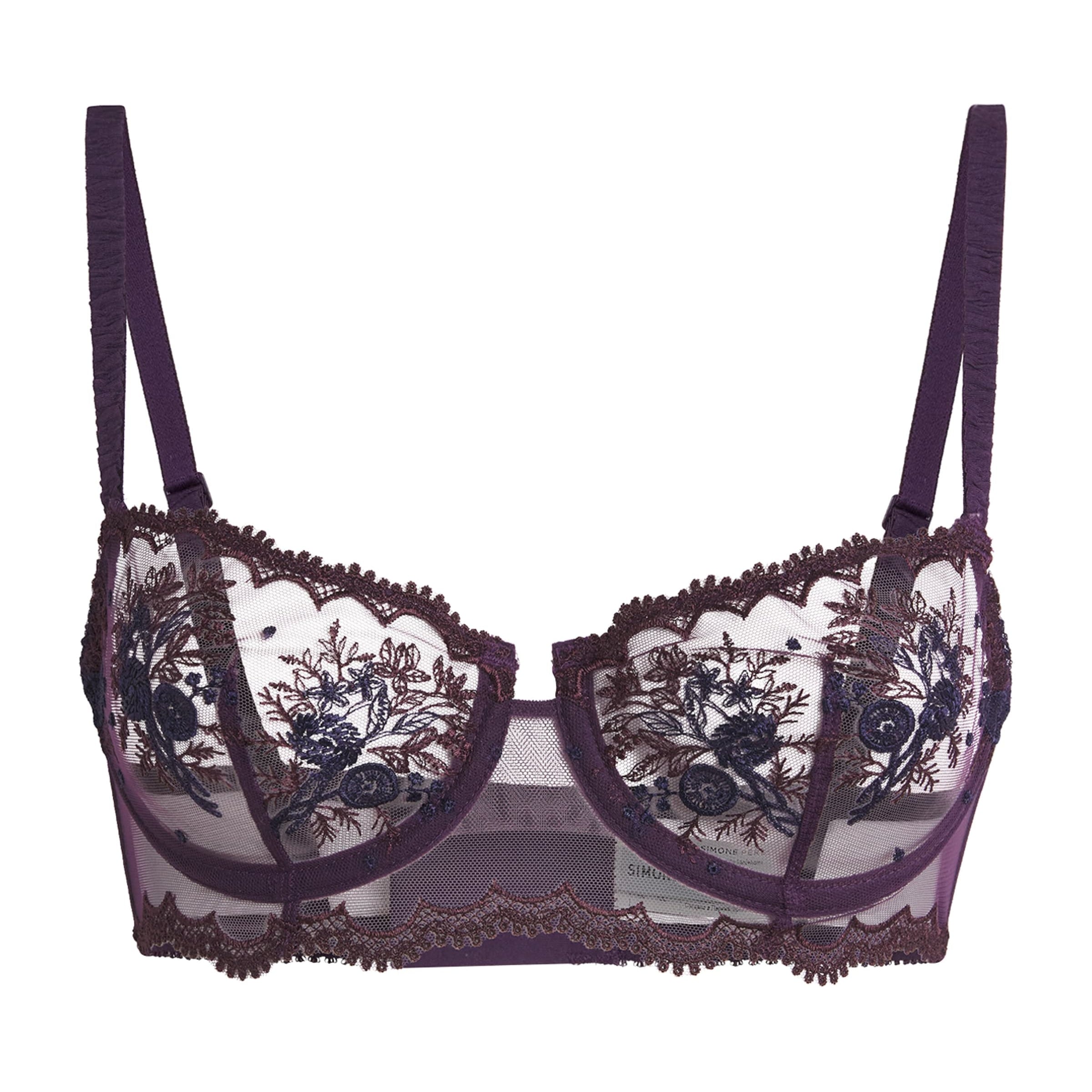 Simone Perele Purple Intrigue Half-Cup Bra