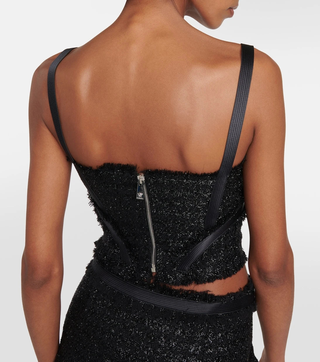 Versace - Bouclé bustier