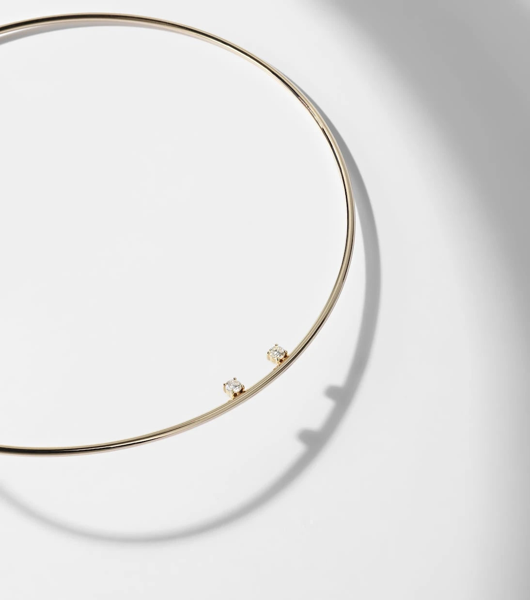 Yvonne Léon - 9kt gold choker with diamonds
