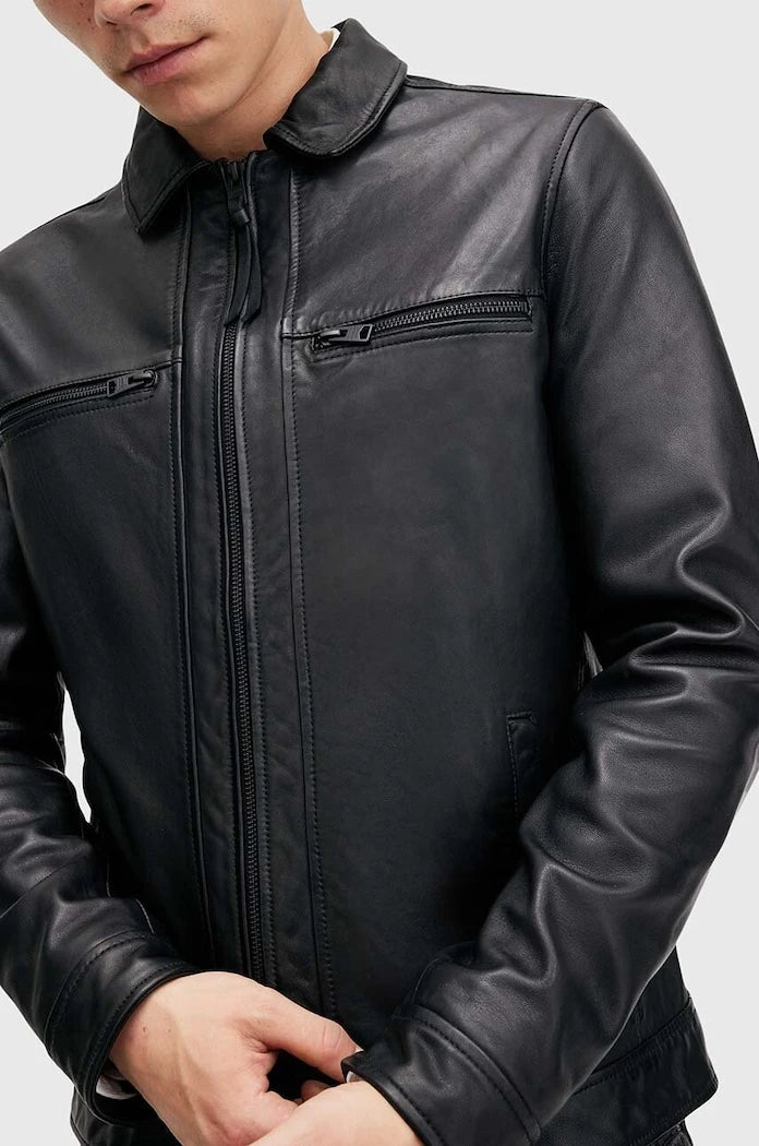 Кожено яке AllSaints LUCK JACKET